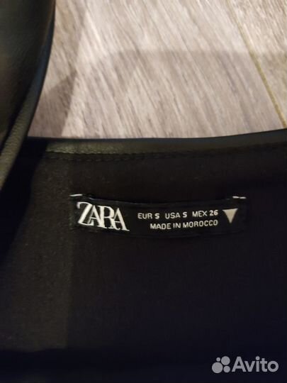 Кожаный сарафан zara