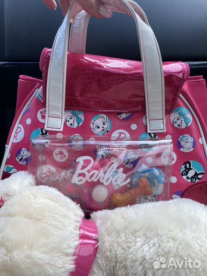 Собака барби с сумкой и аксессуарами