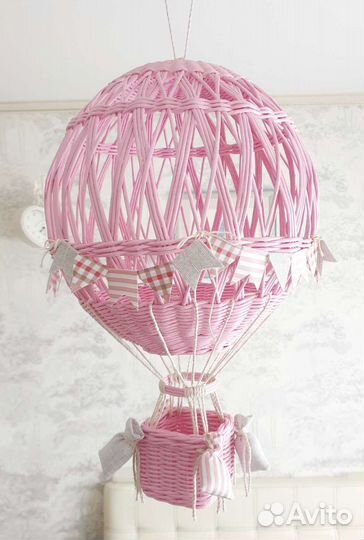 Плетеный воздушный шар интерьерный декор