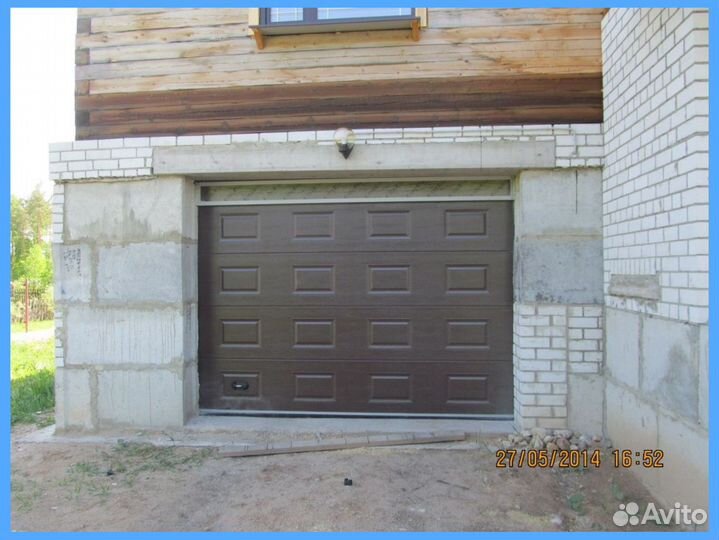 Автоматические секционные гаражные ворота