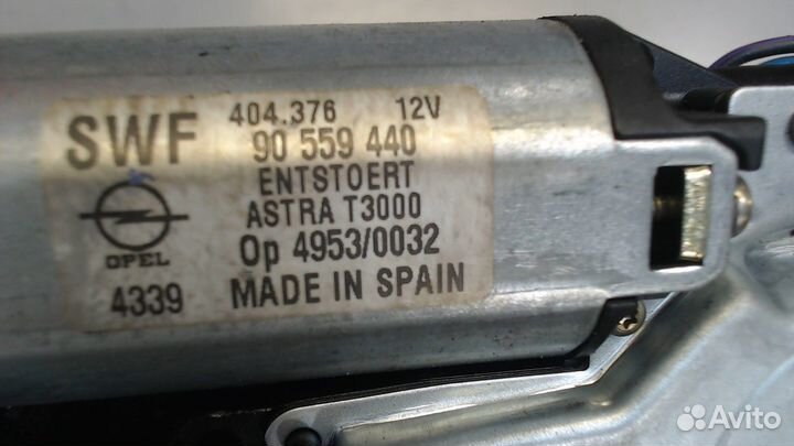 Двигатель стеклоочистителя задний Opel Astra G, 19