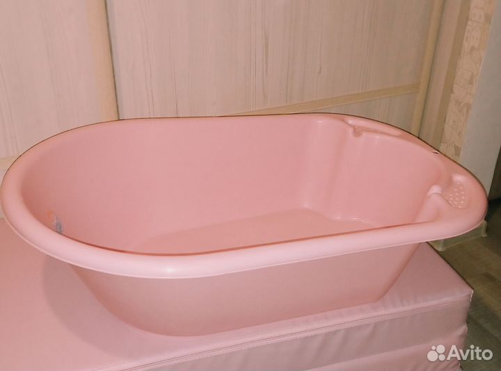 Детская ванночка для купания широкая little angel
