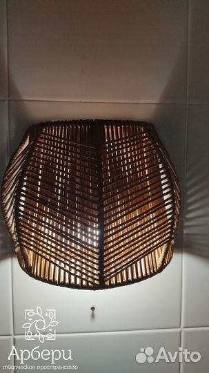 Бра из бумажной лозы