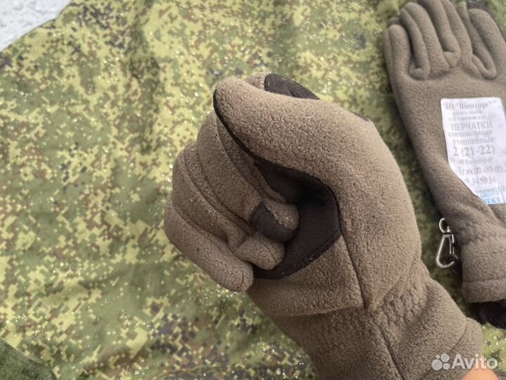 Перчатки тактические спн из флиса со вставками