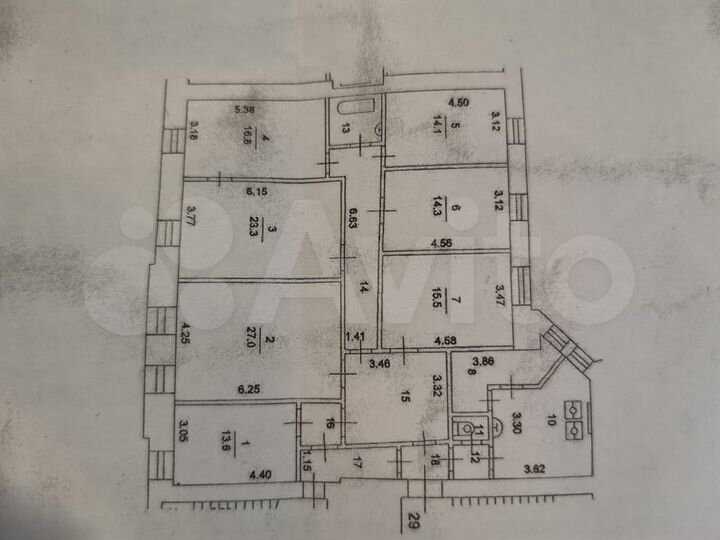 7-к. квартира, 182 м², 7/8 эт.