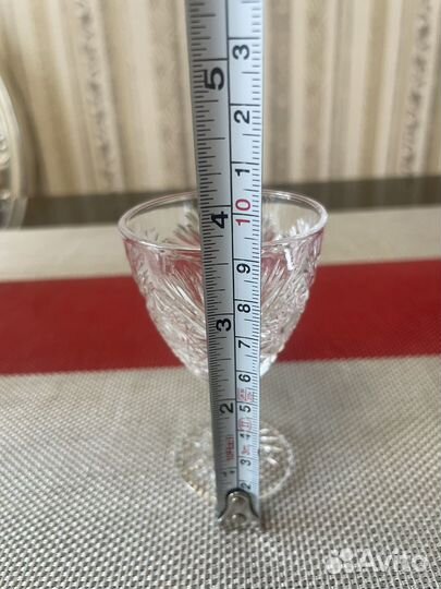 Хрустальные рюмки на ножке СССР
