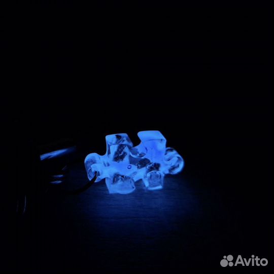 Брелок с окаменелостью динозавра