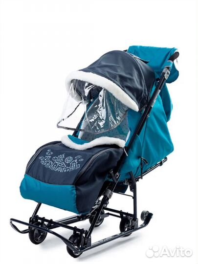 Детские санки с колесами