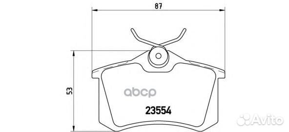 Колодки торм.зад. nissan note 1.4-1.6 03.06