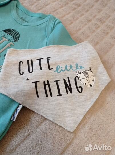 Боди с длинным рукавом и штаны 68 74 6 9 мес