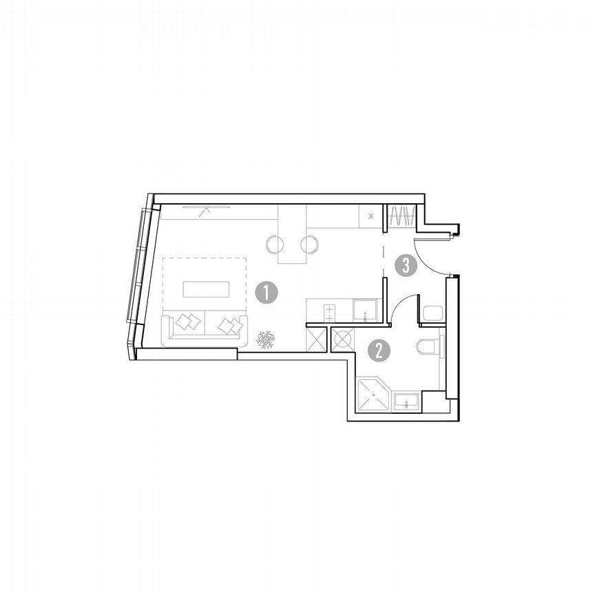 1-к. квартира, 28,7 м², 5/35 эт.