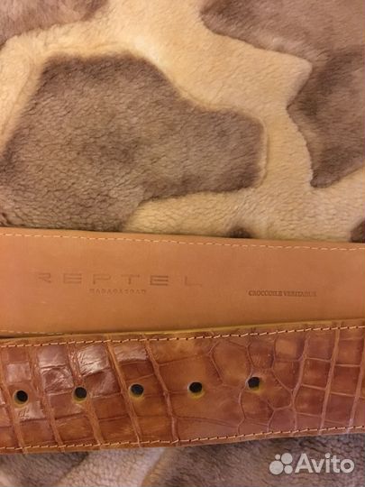 Новый пояс из крокодила женский