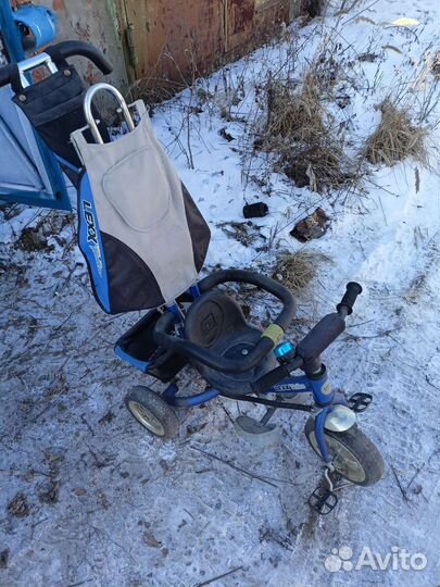 Детский велосипед с родительской ручкой