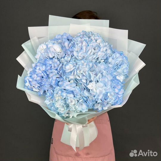 Букет с Гортензиями, цветы