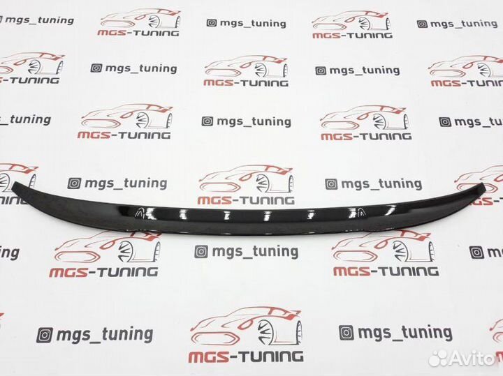 Спойлер на BMW X4 G02 в стиле X4M Черный глянец