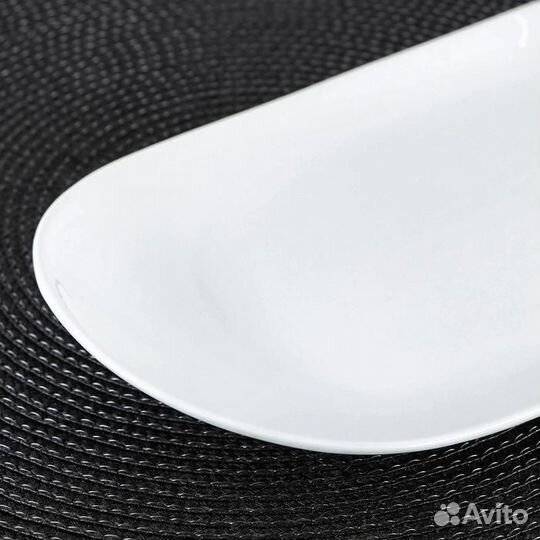 Блюдо фарфоровое овальное Wilmax, 2816 см, цвет бе