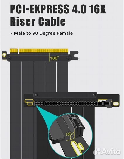 Райзер для видеокарты PCI-e 4.0 x16
