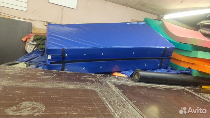 Мат страховочный зона приземления обкладки батут