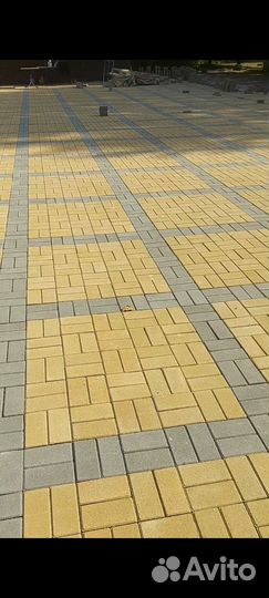 Тротуарная плитка 100*200*45 серая в наличии