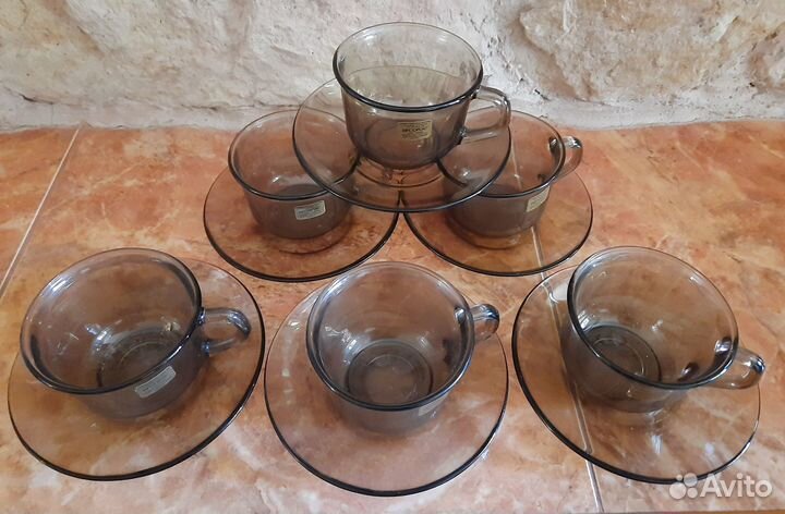 Кофейный сервиз из жаропрочного стекла Arcoroc