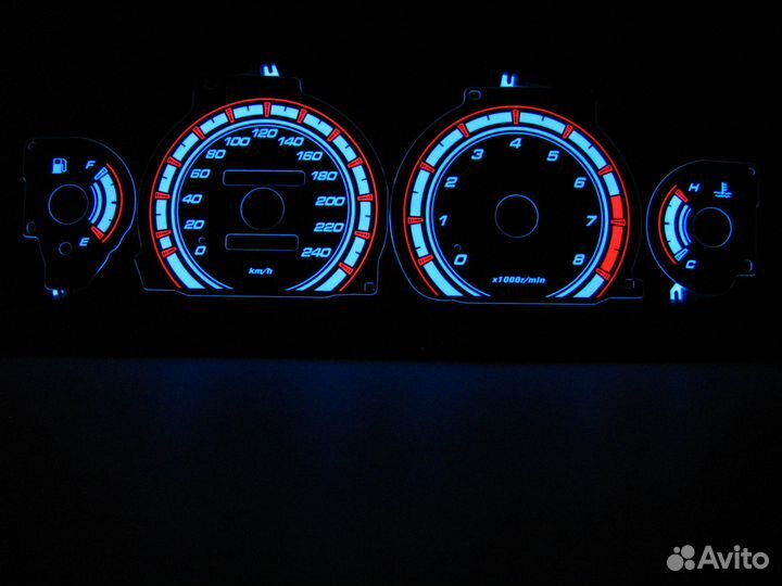 Шкалы приборов Mitsubishi Galant 8 (97-99) EU