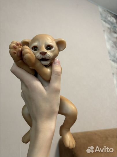 Силиконовый реборн львенок