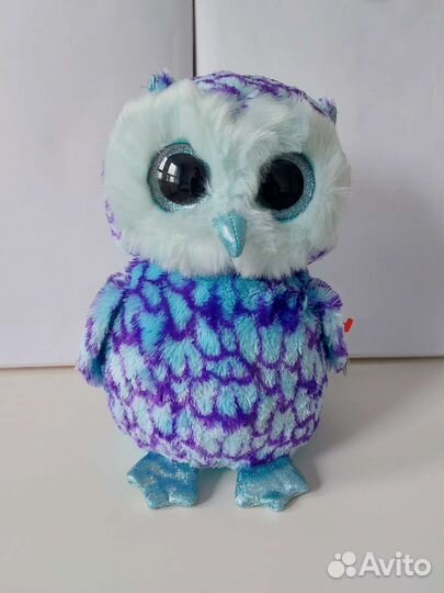 Мягкая игрушка с большими глазами Сова новая