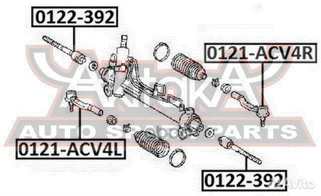 Наконечник рулевой правый 0121-ACV4R asva