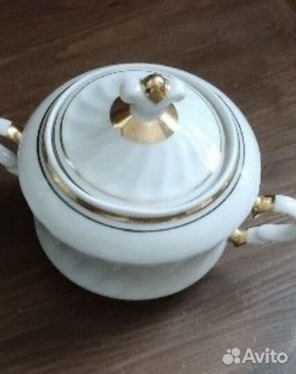 Сахарница СССР чайка костяной фарфор