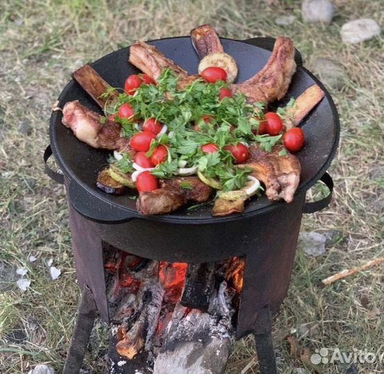 Cадж чyгунный 40cм +подставка