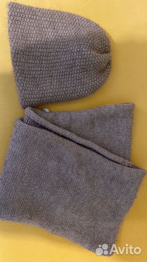 Комплект шапка и шарф женские