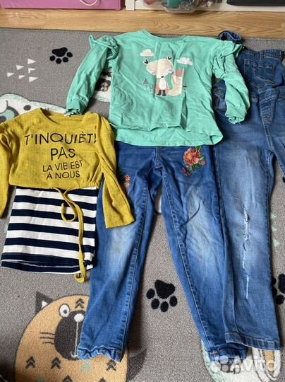 Вещи пакетом на девочку 110-116