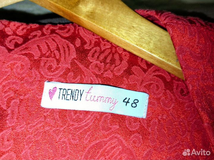 Платье вечернее красное, парча, атлас