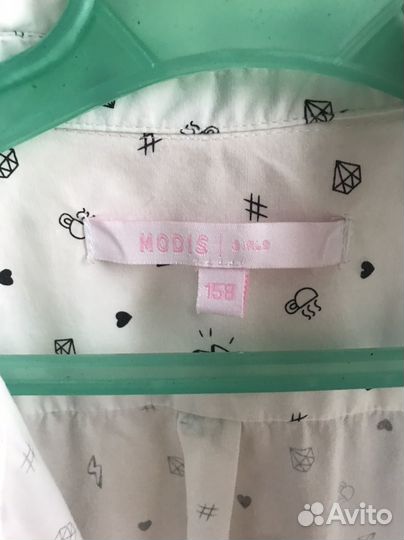 Рубашка школьная для девочки 158