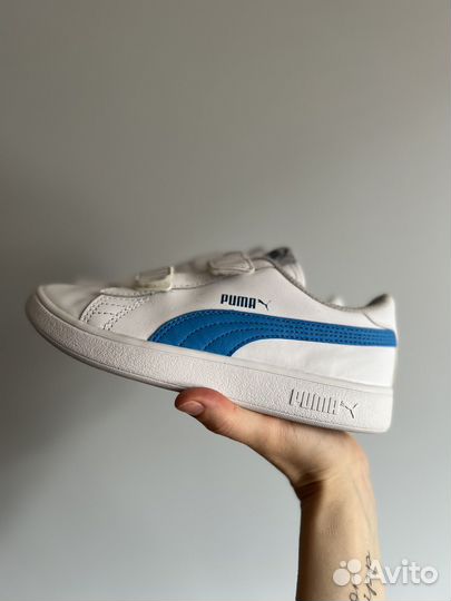 Кеды кожаные детские puma белые 33 размер