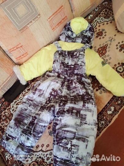 Детский зимний комбинезон на девочку 104