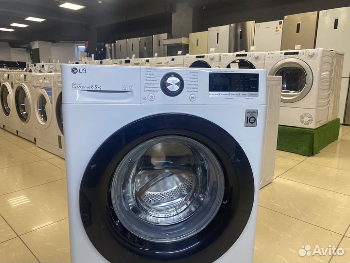 Узкая стиральная машина LG, 8,5кг