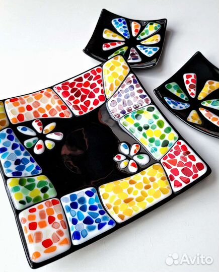 Тарелочки-салатники. Фьюзинг