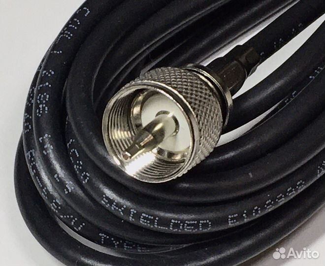 Кабель вч Belden 8240 с разъемами UHF/mini UHF