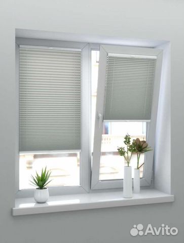 Шторы плиссе Микены светло-серый