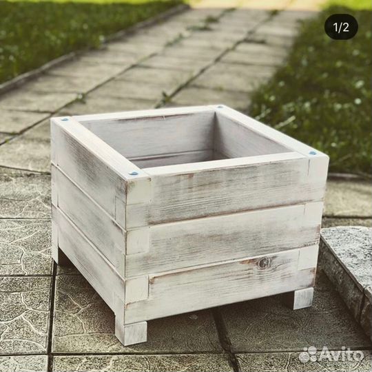 Деревянные горшки, кашпо