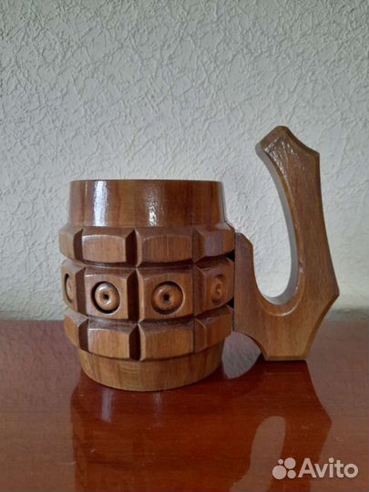 Винтаж. Кружка деревянная