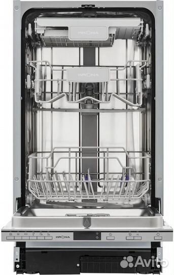 Встраиваемая посудомоечная машина Krona lumera 45 BI, узкая 44.8см, 10 комплектов