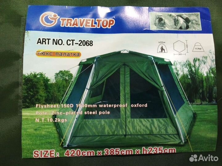 Палатка шатер летняя кухня 420х385хh235