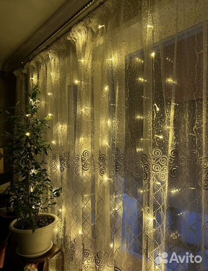 Гирлянды-шторы