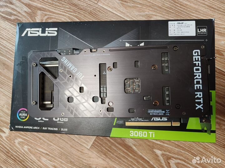 Видеокарта asus GeForce RTX 3060 Ti TUF Gaming OC