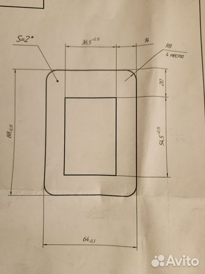 Каркас для трансформаторра, для железа i 96