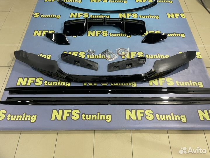 Обвес для BMW X6 F16 M Perfomanc черный глянец