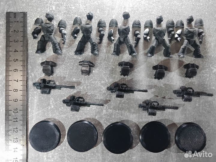 Warhammer mkiv heavy support Squad Autocannon Set