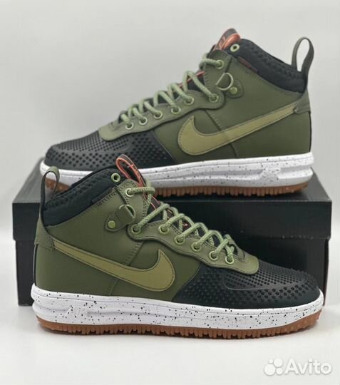 Теплые Nike Lunar Force 1 Duckboot Зеленые
